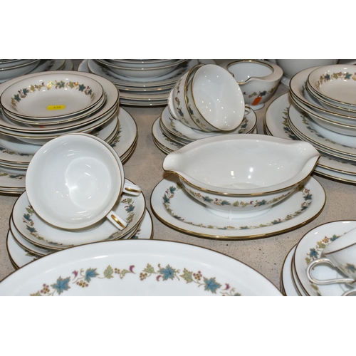 436 - NORITAKE 'GOLD VINE' DINNERWARES, comprising eight dessert bowls, eight breakfast bowls, eight break... 