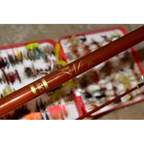 453 - A SMALL QUANTITY OF FLY FISHING TACKLE AND FLY TYING EQUIPMENT, including a Chevron Rod Company 'Kin... 