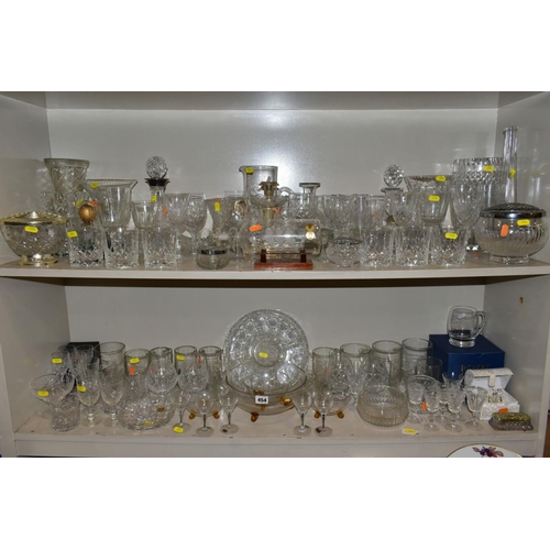 454 - A QUANTITY OF GLASSWARE, including drinking glasses, Tutbury 'Georgian' Crystal brandy glasses, Czec... 