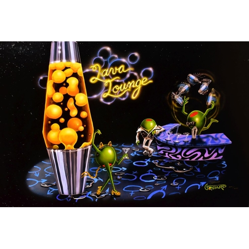 503 - MICHAEL GODARD (AMERICAN CONTEMPORARY) 'LAVA LOUNGE', a limited edition print depicting olives in a ... 