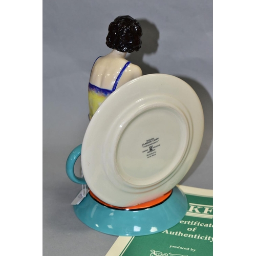 532 - A BOXED LIMITED EDITION KEVIN FRANCIS CERAMICS FIGURE, 'Young Clarice Cliff - Renaissance' by Andy M... 