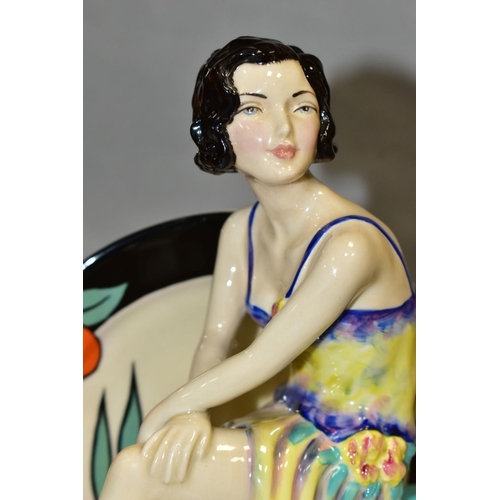 532 - A BOXED LIMITED EDITION KEVIN FRANCIS CERAMICS FIGURE, 'Young Clarice Cliff - Renaissance' by Andy M... 