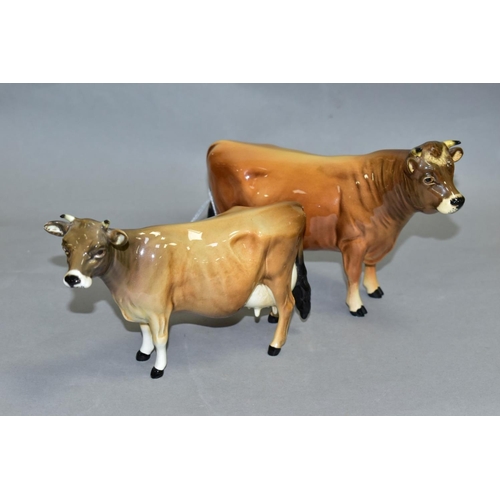 551 - TWO BESWICK JERSEY CATTLE, Bull Ch.'Dunsley Coy Boy' No 1422 and Cow Ch 'Newton Tinkle' No 1345 (2) ... 