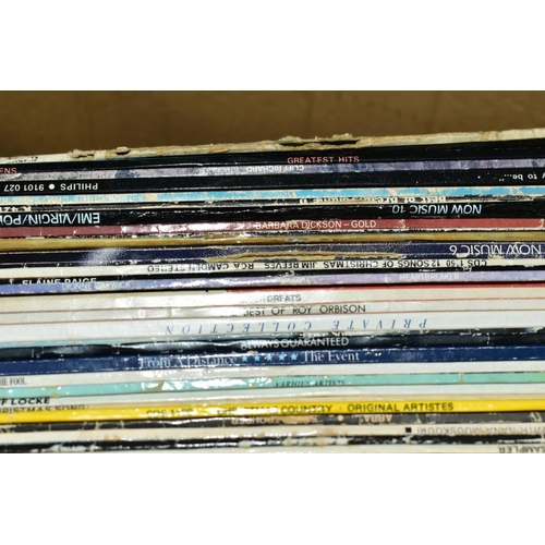 601 - TWO TRAYS CONTAINING OVER TWO HUNDRED AND TWENTY LPs AND 7IN SINGLES artists include The Byrds, Jimi... 