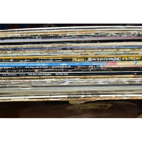 603 - A COLLECTION OF FOURTEEN LPs AND 7IN SINGLES BY THE BEATLES, eight LPs by Led Zepplin, twenty nine L... 