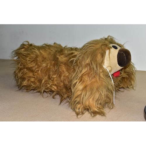 620 - A MERRYTHOUGHT MAGIC ROUNDABOUT DOUGAL SOFT TOY, label to the underside, approximate length 45cm (Co... 