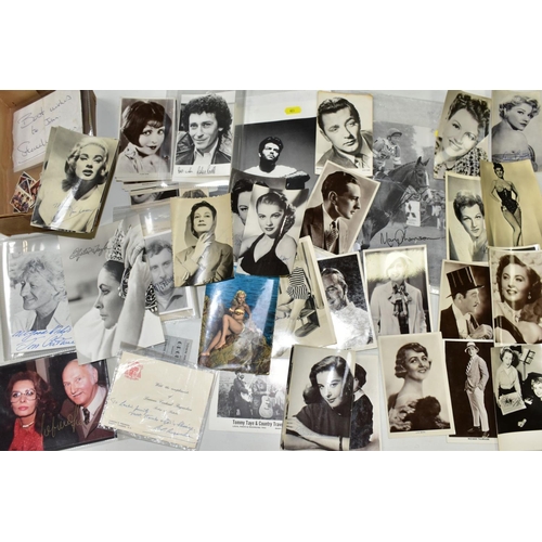 623 - CELEBRITY PHOTOGRAPHS/AUTOGRAPHS, a collection of fifty photographs, some individually signed, some ... 