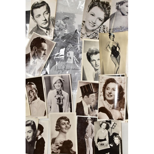 623 - CELEBRITY PHOTOGRAPHS/AUTOGRAPHS, a collection of fifty photographs, some individually signed, some ... 