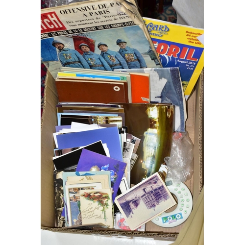 625 - EPHEMERA, three boxes of ephemera, box one includes books, programmes, horse racing passes, Aston Vi... 