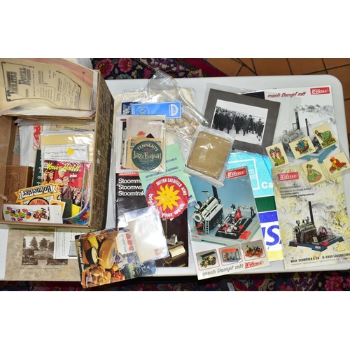 625 - EPHEMERA, three boxes of ephemera, box one includes books, programmes, horse racing passes, Aston Vi... 