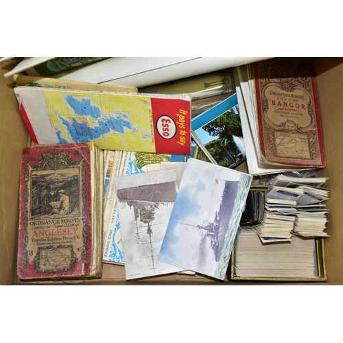 629 - EPHEMERA, once box containing three Edwardian Postcard Albums (approximately 325 postcards), to incl... 