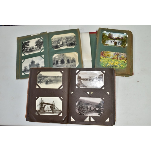 638 - POSTCARDS, a collection of approximately 340 postcards in three albums, comprising 100 images from F... 