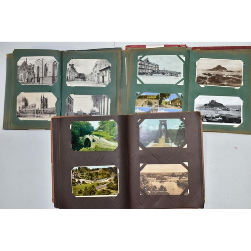 638 - POSTCARDS, a collection of approximately 340 postcards in three albums, comprising 100 images from F... 