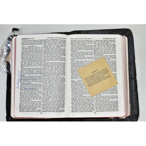 645 - BIBLE, a  bible signed by the Christian Missionary GLADYS AYLWARD, the message reads 'Xmas 1941 to D... 