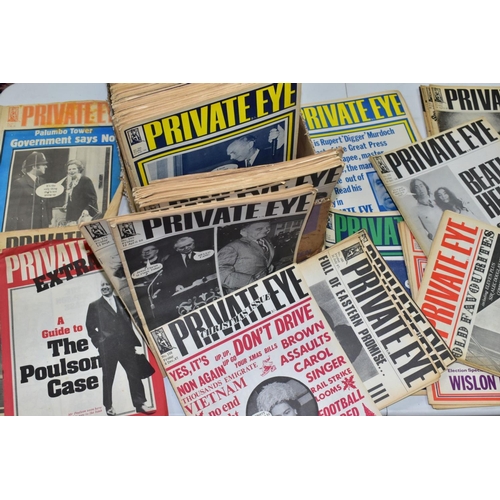 661 - PRIVATE EYE MAGAZINE, a collection of 188 copies of Private Eye, 184 editions from 1966-1974, includ... 