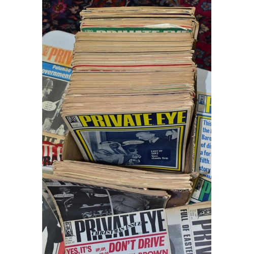 661 - PRIVATE EYE MAGAZINE, a collection of 188 copies of Private Eye, 184 editions from 1966-1974, includ... 