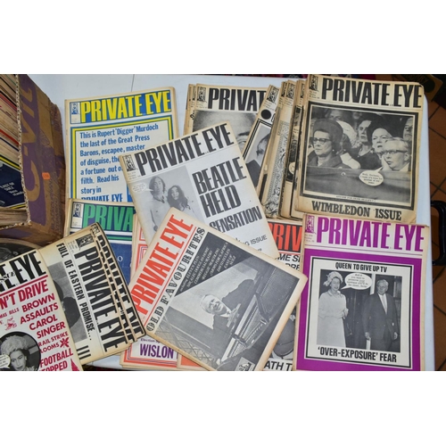 661 - PRIVATE EYE MAGAZINE, a collection of 188 copies of Private Eye, 184 editions from 1966-1974, includ... 