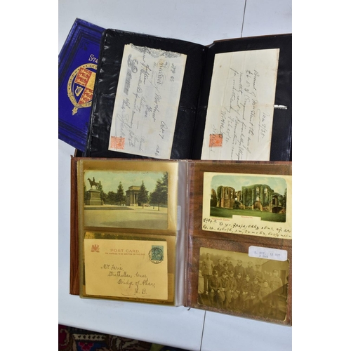 662 - EPHEMERA AND POSTAL HISTORY, three albums containing an unusual collection of Arms and Crests, monog... 