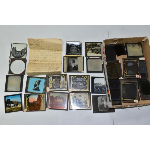 663 - PHOTOGRAPHIC PLATES/MAGIC LANTERN SLIDES, ninety five plates relating to early 20th century ceylon, ... 