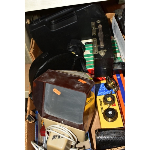 669 - A GROUP OF RADIO'S, TYPEWRITERS, CAMERAS, ETC, including a Roberts R404 radio with envelope of opera... 