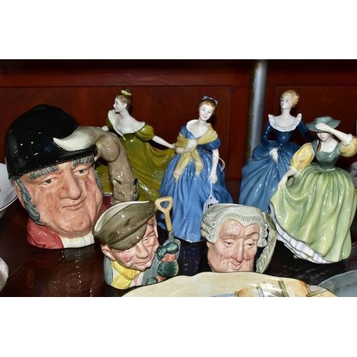 685 - ROYAL DOULTON CERAMICS, comprising four figural sculptures 'Lynne' HN2329, 'Adrienne' HN2304, 'Fragr... 