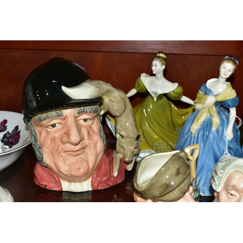 685 - ROYAL DOULTON CERAMICS, comprising four figural sculptures 'Lynne' HN2329, 'Adrienne' HN2304, 'Fragr... 