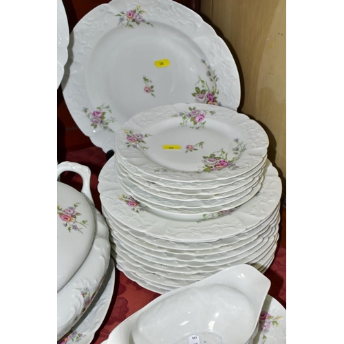 688 - A LAFARGE & CO LIMOGES PART DINNER SERVICE comprising eleven 25cm plates (five plates are chipped), ... 