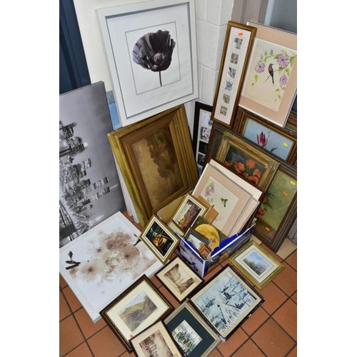 700 - PAINTINGS AND PRINTS, to include an unsigned oil on board circa late 19th/early 20th century, early ... 