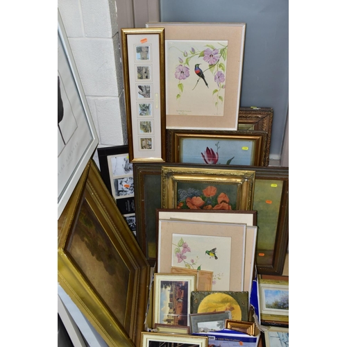 700 - PAINTINGS AND PRINTS, to include an unsigned oil on board circa late 19th/early 20th century, early ... 