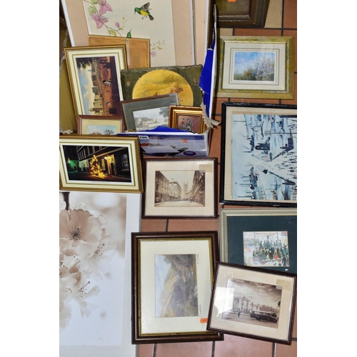 700 - PAINTINGS AND PRINTS, to include an unsigned oil on board circa late 19th/early 20th century, early ... 