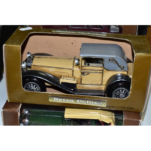 720 - A QUANTITY OF BOXED AND UNBOXED CAR MODELS, to include boxed Burago 1/18 scale Bugatti Type S9 (1934... 