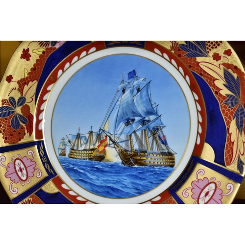 735 - A SET OF FOUR LIMITED EDITION BOXED ROYAL WORCESTER CABINET PLATES FROM THE NELSON COLLECTION, compr... 