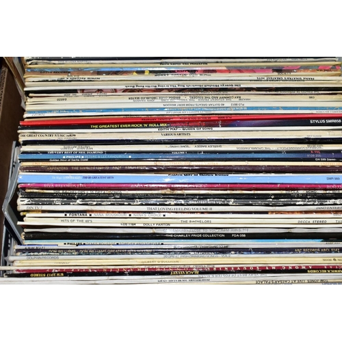 740 - TWO TRAYS CONTAINING OVER ONE HUNDRED AND FIFTY LPS of mostly easy listening music including Shirley... 