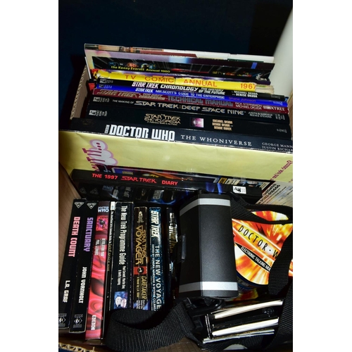 745 - A QUANTITY OF SCI-FI RELATED BOOKS, MAGAZINES AND EPHEMERA, majority is Doctor Who or Star Trek rela... 