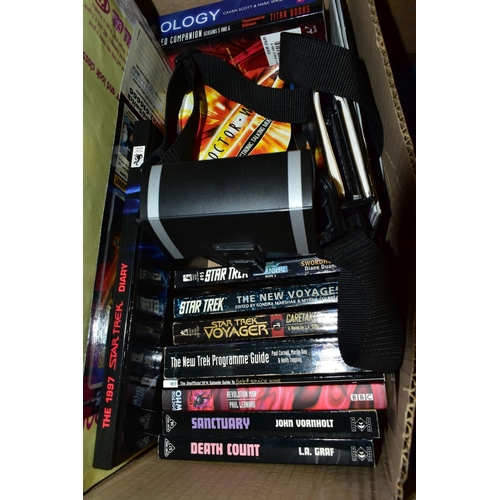 745 - A QUANTITY OF SCI-FI RELATED BOOKS, MAGAZINES AND EPHEMERA, majority is Doctor Who or Star Trek rela... 