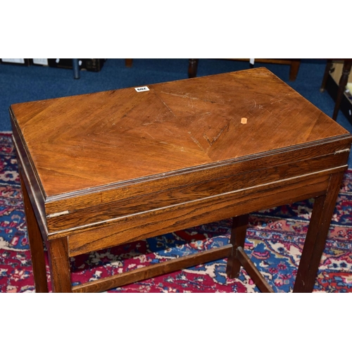 209 - AN OAK AND WALNUT VENEERED CANTEEN, possibly 1940/50's, opening top and a draw complete with 'Viners... 