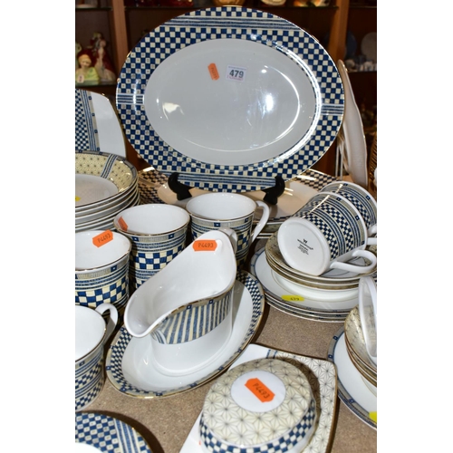 WEDGWOOD 'SAMURAI' DINNER WARES, comprising four meat plates