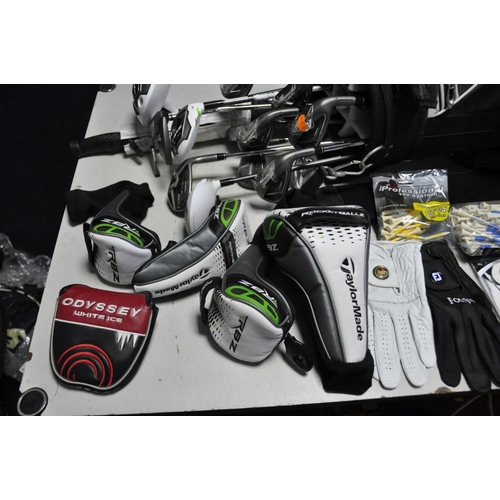 1078 - A VIRTUALLY BRAND NEW TAYLOR MADE RBZ GOLF CLUB SET with 10.5, 15 degree No 3, a 19 degree No 3 and ... 