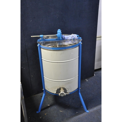 1107 - AN EIGHT FRAME HONEY EXTRACTOR, diameter 53cm x height 100cm