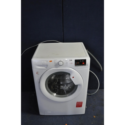 1144 - A HOOVER ONE TOUCH 9kg WASHING MACHINE (PAT pass and powers up)