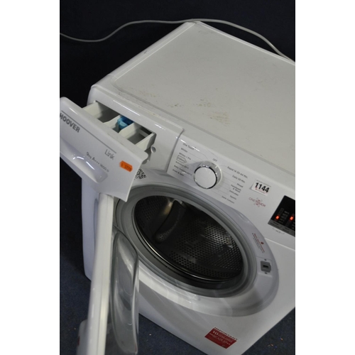 1144 - A HOOVER ONE TOUCH 9kg WASHING MACHINE (PAT pass and powers up)