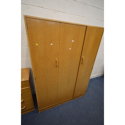 1215 - A G PLAN BRANDON OAK THREE PIECE BEDROOM SUITE comprising a dressing chest Width 76cm x Depth 46cm x... 