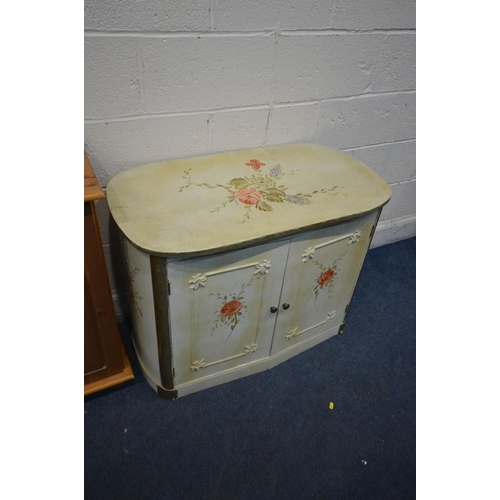 1224 - SIX VARIOUS PIECES OF FURNITURE, to include a mango wood side cabinet, width 100cm x depth 40cm x he... 