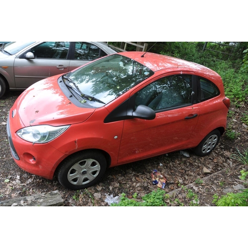 897 - A 2009 FORD KA STUDIO THREE DOOR HATCHBACK CAR in pink with fabric interior, 1.2 Petrol Engine, 5 sp... 