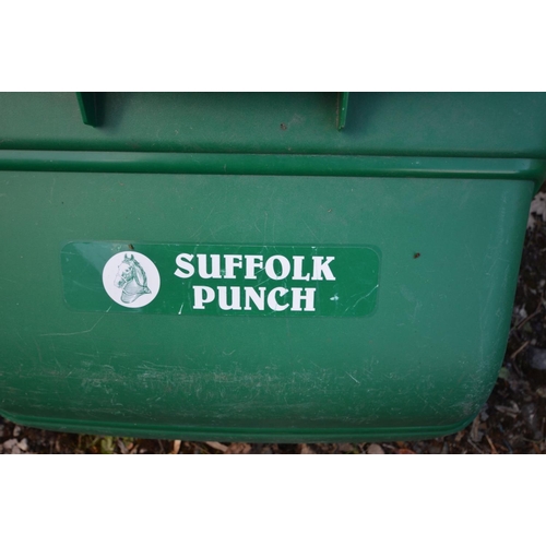 937 - SUFFOLK PUNCH 14S PETROL 14INCH CYLINDER LAWNMOWER, with scarifier attachment and grass box