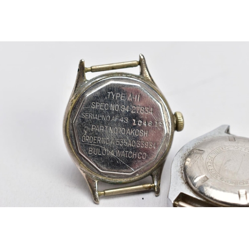 179 - TWO GENTS WRISTWATCHES, the first with a round white dial signed 'Ruhla, Antimagnetic', baton marker... 