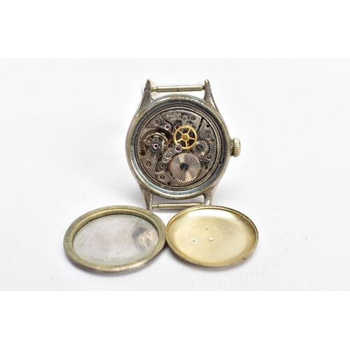 179 - TWO GENTS WRISTWATCHES, the first with a round white dial signed 'Ruhla, Antimagnetic', baton marker... 