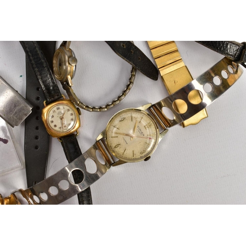 182 - A BOX OF ASSORTED LADIES AND GENT'S WRISTWATCHES, various designs, styles and colours, some fitted w... 