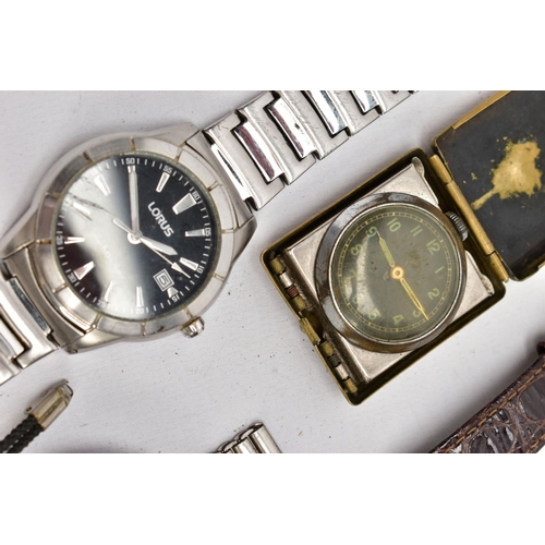 183 - A BOX OF ASSORTED WRISTWATCHES, to include ladies and gent's wristwatches such as a gents Sekonda, s... 