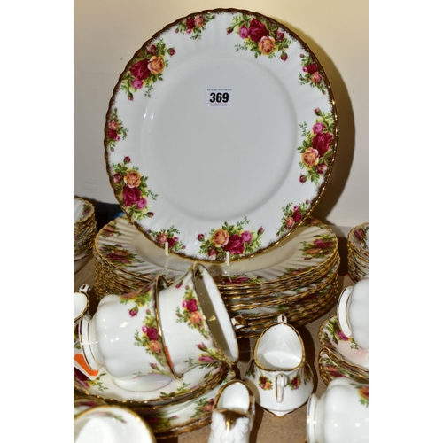 369 - A ROYAL ALBERT OLD COUNTRY ROSES PART DINNER SERVICE AND ORNAMENTAL WARES, comprising ten dinner pla... 